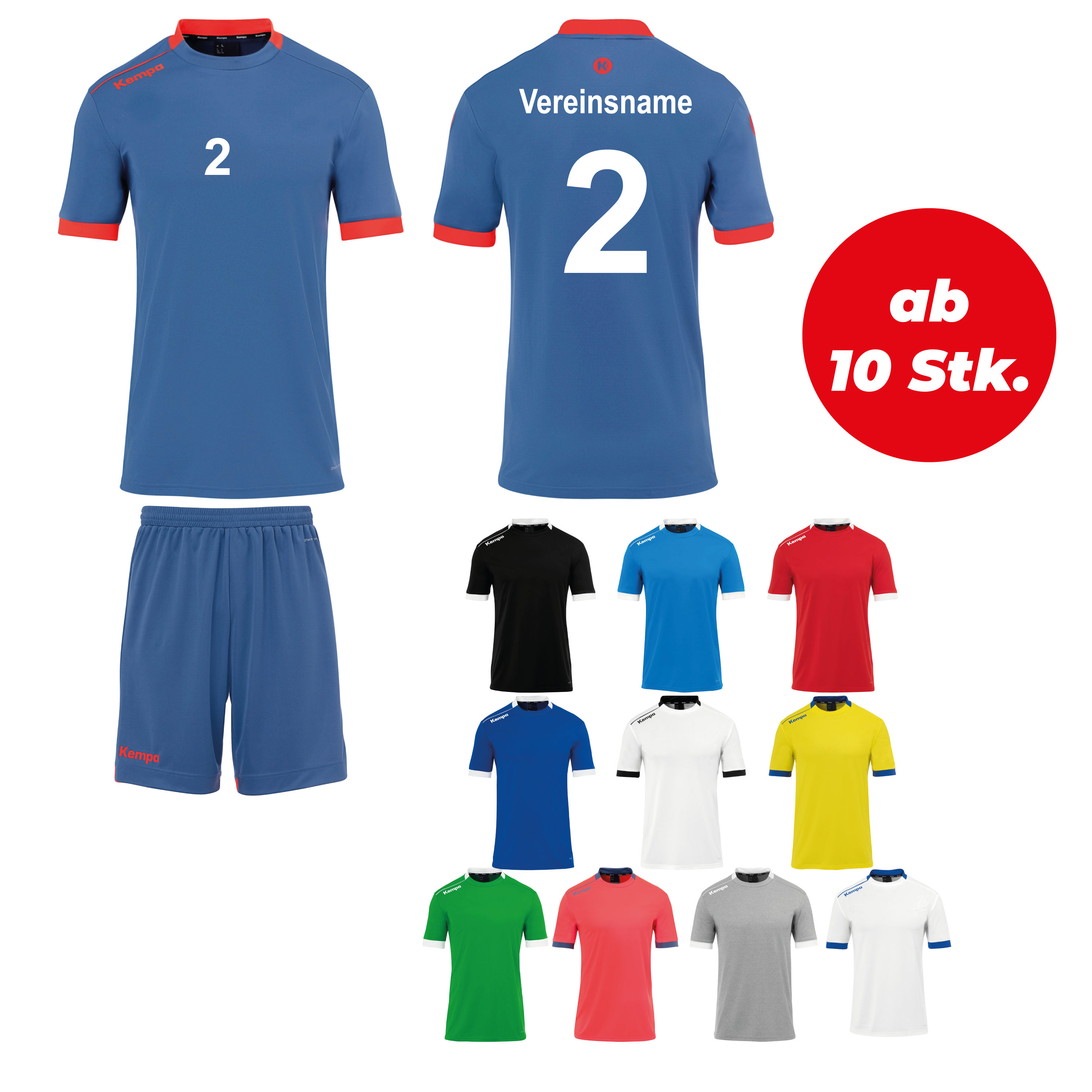 Trikotsatz Handball PLAYER ab 10 Stk. inkl. Druck